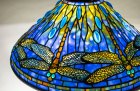 Detail of Dragonfly table lamp (c. 1906), Tiffany Studios. Lillian Nassau (price on application)