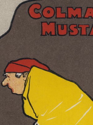 Detail from one of John Hassall’s advertisements for Colman’s of Norwich from 1898–89.