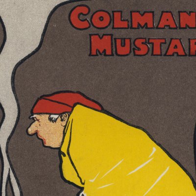 Detail from one of John Hassall’s advertisements for Colman’s of Norwich from 1898–89.