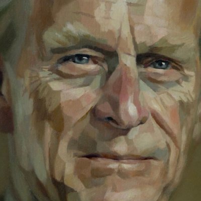 Jonathan Yeo's portrait of Prince Philip from 2006 (detail).