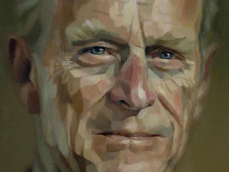Jonathan Yeo's portrait of Prince Philip from 2006 (detail).