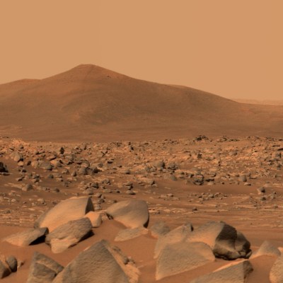 An image of the ‘Santa Cruz’ mountain on Mars, taken by Perseverance's Mastcam-Z in April 2021.