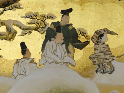 Detail from Japanese folding screen.