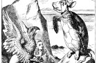 The Mock-Turtle (right) in ‘Alice’s Adventures in Wonderland’ (1865), illustrated by John Tenniel.