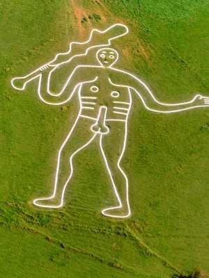 A saintly sight? The Cerne Abbas giant in Dorset.