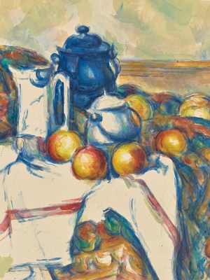 Still Life with Blue Pot (1900–06), Paul Cézanne.