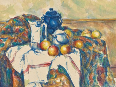 Still Life with Blue Pot (1900–06), Paul Cézanne.