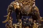Captive audience: a close-up of the musical elephant automaton at Waddesdon Manor.