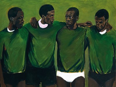 Complication (detail; 2013), Lynette Yiadom-Boakye. Private collection.