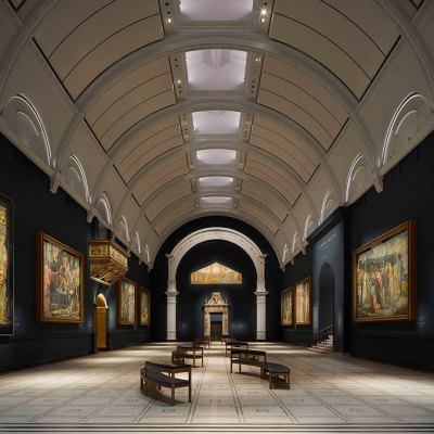 Holding court: the refurbished Raphael Court at the V&A in 2021.