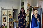 Chantal Joffe in the studio.