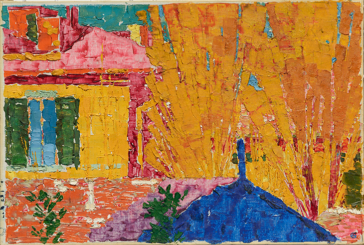 Red roofs (1911), Augusto Giacometti.