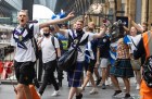 The Tartan Army arrives at Kings Cross.