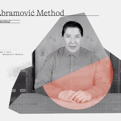 Star gazing: still from the Abramovic Method by Marina Abramovic, designed by WeTransfer