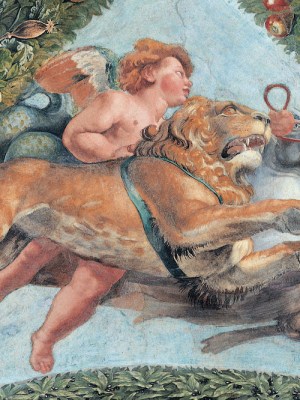 A fresco by Giovanni da Udine at the Villa Farnesina, Rome