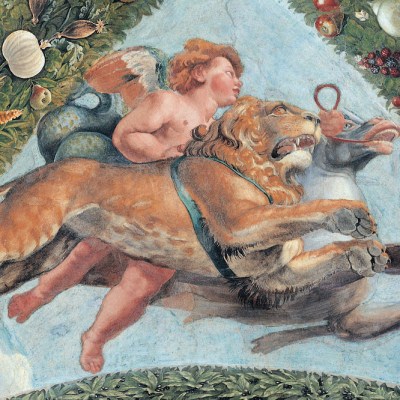 A fresco by Giovanni da Udine at the Villa Farnesina, Rome
