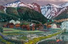 Marsh Marigold Night (before 1915; detail), Nikolai Astrup. Savings Bank Foundation DNB / KODE Art Museums and Composer Homes, Bergen