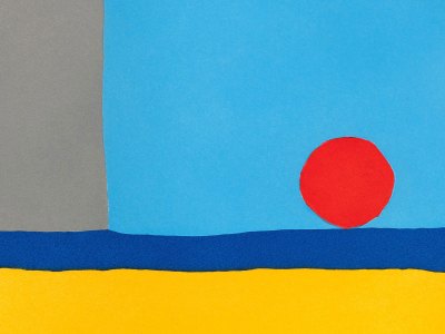 Late Afternoon (2020), Etel Adnan.