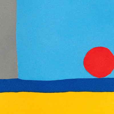 Late Afternoon (2020), Etel Adnan.