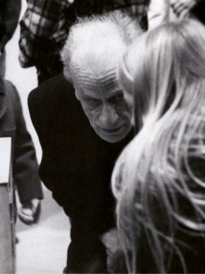 Joseph Cornell with visitors to ‘A Joseph Cornell Exhibition for Children’ at the Cooper Union, New York in 1972. Photo: Denise Hare