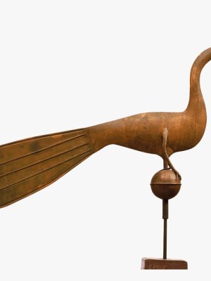 Peacock weather vane (c. 1860–75), unidentified artist. Museum of Fine Arts, Boston