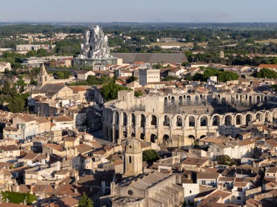 Luma Arles; in the foreground is the town’s Roman amphitheatre. Photo: Iwan Baan