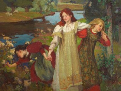 There were Three Maidens pu’d a Flower (c. 1897), Charles H. Mackie. City Art Centre, Museums & Galleries Edinburgh.