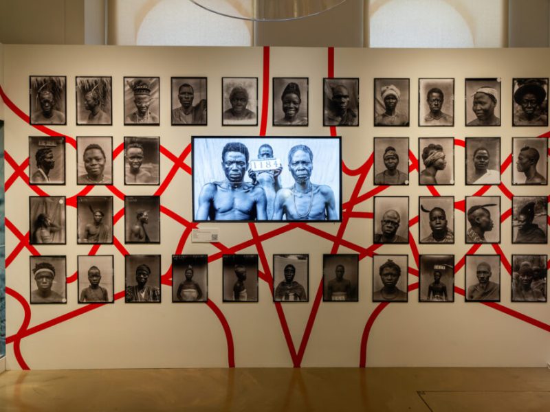 Installation view of ‘Re-Entanglements: Colonial Collections in Decolonial Times’ at the Museum of Archaeology and Anthropology in Cambridge.