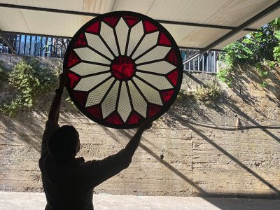 Stained-glass window for the Salon Arabe in the Sursock Museum, in the workshop of Maison Tarazi.