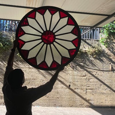 Stained-glass window for the Salon Arabe in the Sursock Museum, in the workshop of Maison Tarazi.