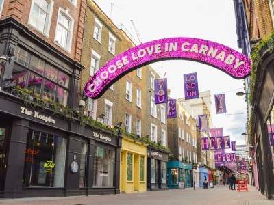 Private party? Carnaby Street in Soho, London, in late 2020.