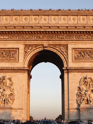 Magic roundabout: the Arc de Triomphe in Paris.