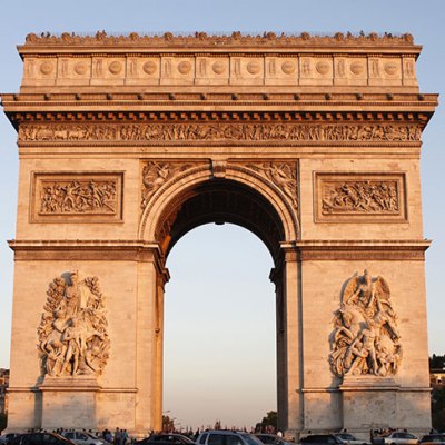 Magic roundabout: the Arc de Triomphe in Paris.