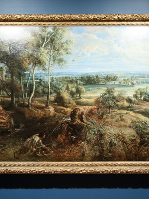 An Autumn Landscape with a View of Het Steen in the Early Morning