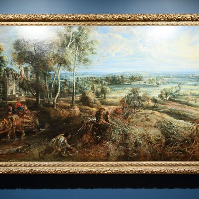 An Autumn Landscape with a View of Het Steen in the Early Morning