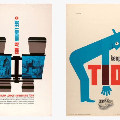 ‘See London By Bus’ (1963) for London Transport and ‘Keep Britain Tidy’ (1963) for the Central Office of Information.