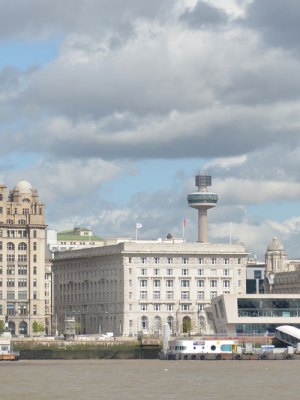 The Royal Liver Building, the Cunard Building and the Port of Liverpool Building (known as The Three Graces), situated on Liverpool's Pier Head.