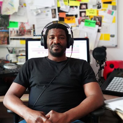 Emeka Ogboh in his Berlin studio – the physical one, anyway.