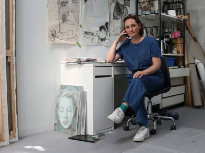 Kaye Donachie in her London studio