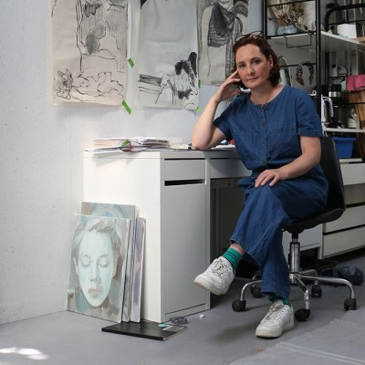 Kaye Donachie in her London studio
