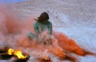 Immolation (1972) from the Women and Smoke series (1968–74), Judy Chicago; performed in the Californian desert. Photo: Through the Flower Archives. Courtesy the artist; Salon 94, New York; and Jessica Silverman, San Francisco; © Judy Chicago/ARS, New York