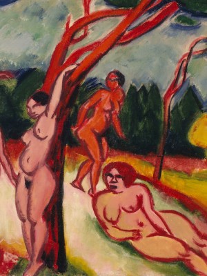 Landscape (detail; 1912), Max Pechstein.