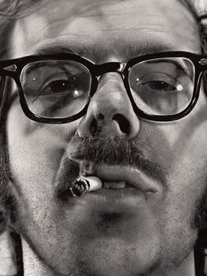 Big Self-Portrait (detail; 1967–68), Chuck Close.