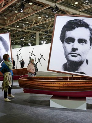 View of the ‘Unlimited’ section at Art Basel 2021.