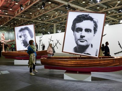 View of the ‘Unlimited’ section at Art Basel 2021.