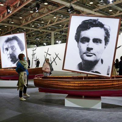 View of the ‘Unlimited’ section at Art Basel 2021.