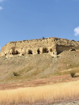 The cave monastery of Sabereebi, Georgia.