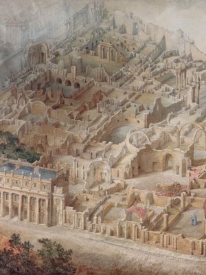 A Bird’s-eye view of the Bank of England (1830), Joseph Gandy. Sir John Soane’s Museum, London