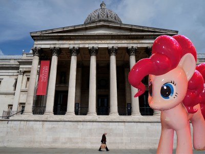 Ponying up at the National Gallery.