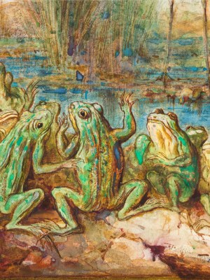 The Frogs who ask for a King (1884; detail), Gustave Moreau.